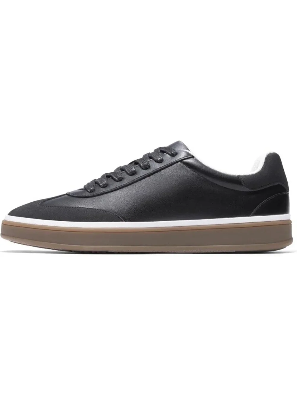 Men's Black Faux Suede Rubber Casual Comfortable Business Fashion Sneakers